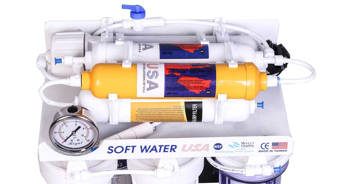 دستگاه تصفیه آب 7 مرحله Soft Water فیلتر محافظ ممبران